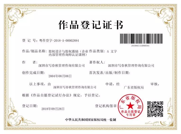 写春秋知识产权4-股权激励(图1) 写春秋知识产权4-股权激励(图1)